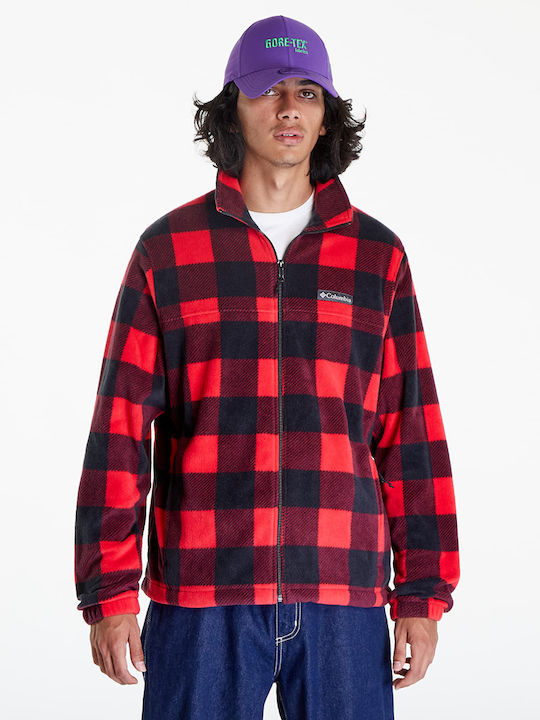 Steens Mountain Men's Fleece Cardigan Red