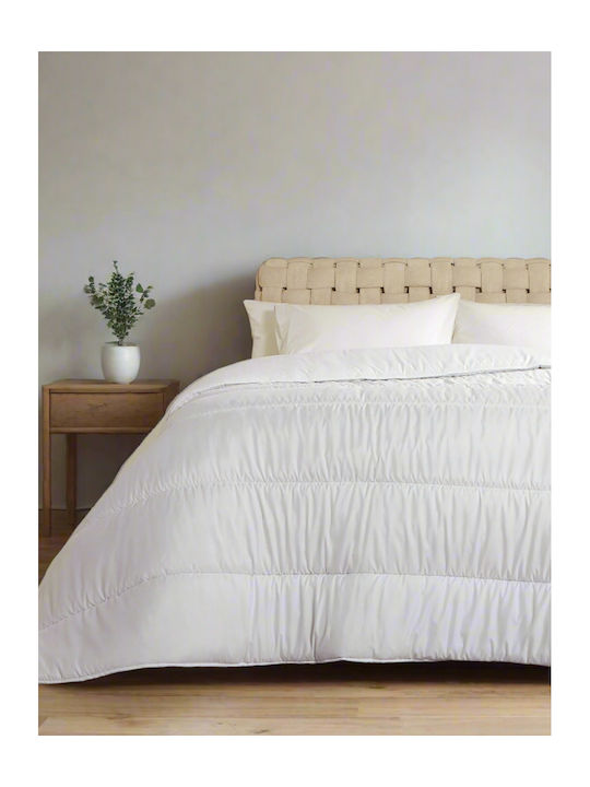 Cannon Πάπλωμα Μονό με Γέμιση Microfiber 160x230εκ. Promo Λευκό 350 GSM