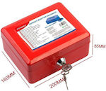 Motarro Cash Box with Lock Blue MI027-4