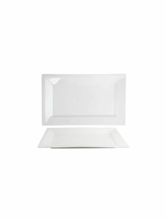 Cok Spain Serving Platter Rectangular made of Porcelain White 25.5x16cm