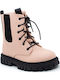 Kids Boots with Laces Pink