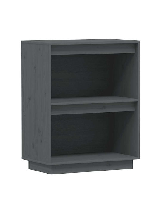 Bookcase Gray 60x34x75cm