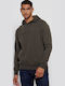 Sweatshirt with Hood Khaki