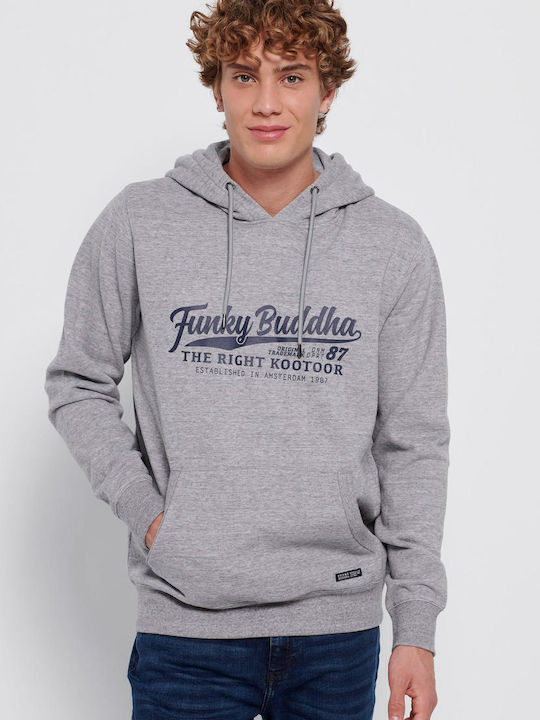 Sweatshirt mit Kapuze grey melange