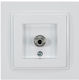 Eurolamp TV Antenna Socket Aerial in White color 152-10145