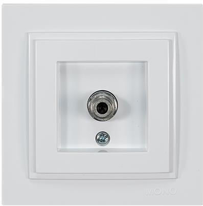 Eurolamp TV Antenna Socket Aerial in White color 152-10145