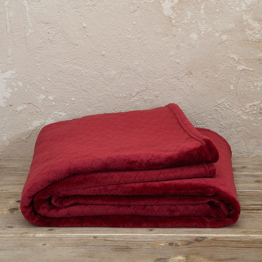 Kocoon Cosy Ριχτάρι Τριθέσιου Καναπέ Ζακάρ 180x300εκ. Bordeaux 30234