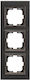 Eurolamp Switch Frame 3 Positions in Black Colo...