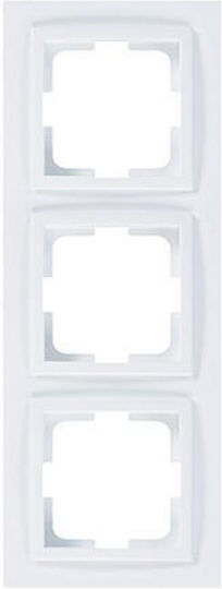 Eurolamp Switch Frame 3 Positions in White Color 152-10182