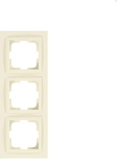 Eurolamp Πλαίσιο Διακόπτη 3 Θέσεων Κάθετης Τοποθέτησης σε Μπεζ Χρώμα 152-10282