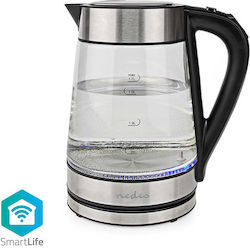 Nedis WIFIWK10CGS 1.7lt με Ισχύ 2200W Ασημί Nedis WIFIWK10CGS 1.7lt με Ισχύ 2200W Ασημί