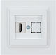 Eurolamp Complete Audio & Video HDMI Socket White 152-10161