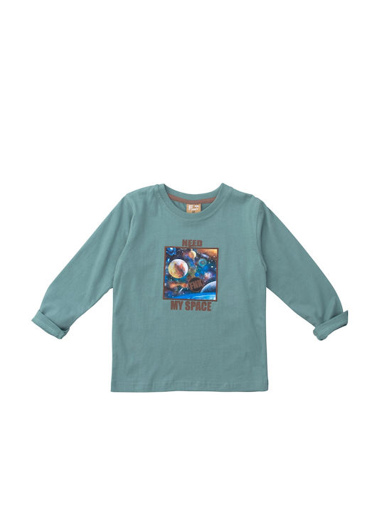 Funky Kids Blouse Long Sleeve Green Need My Space