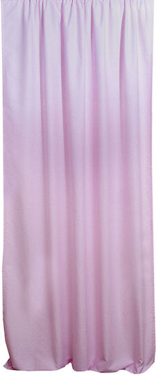 Viopros Viopros Curtain with Pencil Pleat Fiori Pink 140x270cm