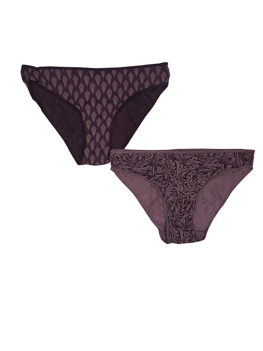 Walk Bamboo Femei Slip 2Pack Violet