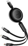 Baseus Bright Mirror 2 Retractable USB to Lightning / Type-C / micro USB 1.1m Cable (CAMJ010201)