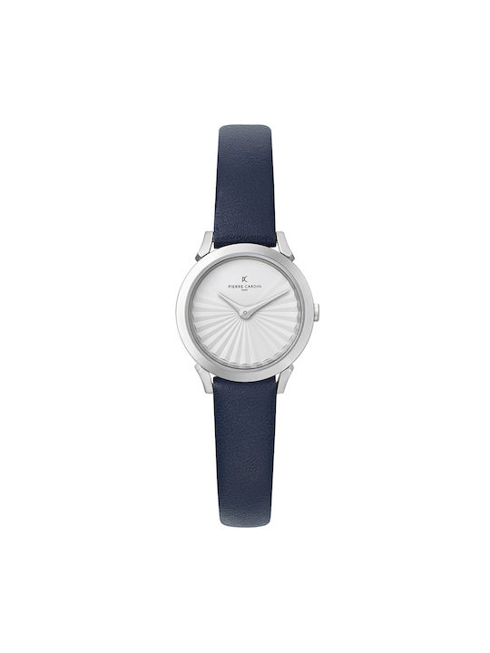 Pierre Cardin Uhr mit Blau Lederarmband