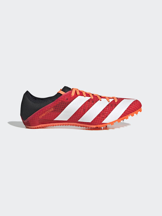 Adidas Sprintstar Αθλητικά Παπούτσια Spikes Vivid Red / Cloud White / Solar Orange