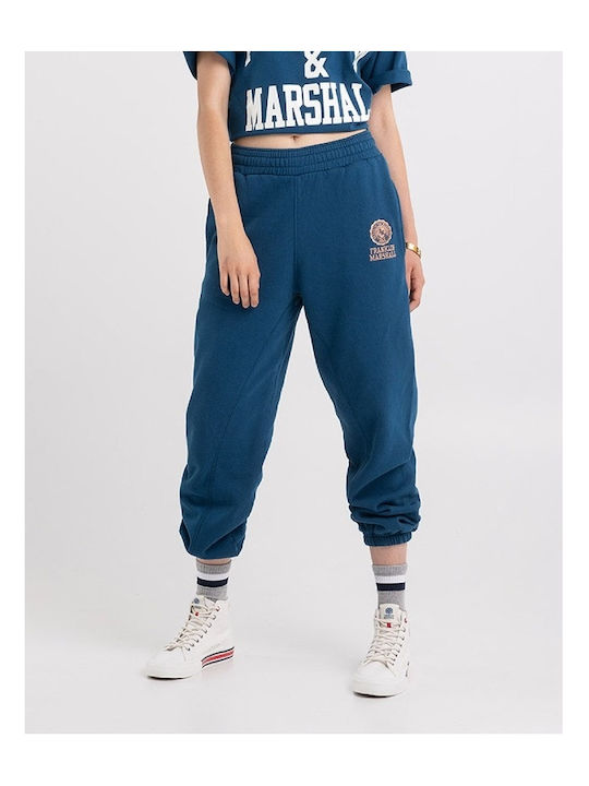 Marshall Fleece Franklin And Marshall Joggers Franklin Marshall Sweatpants  Jogger Fleece Navy Blue JW1000