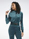 Classics Cropped Hanorac pentru femei Catifea Verde