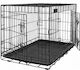 Dog Wire Cage XLarge with 2 Doors Black 107x69x75.5cm