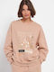 Funky Buddha Women's Sweatshirt Beige