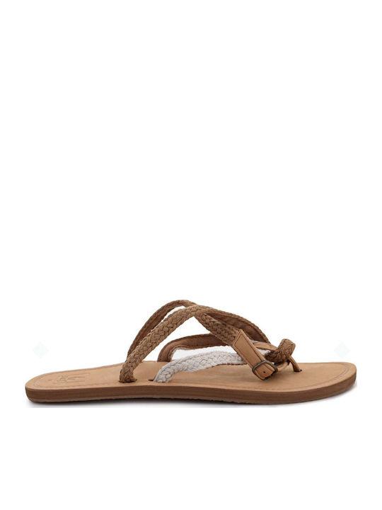 Gypsy Wrap Flache Sandalen für Damen in Braun Farbe
