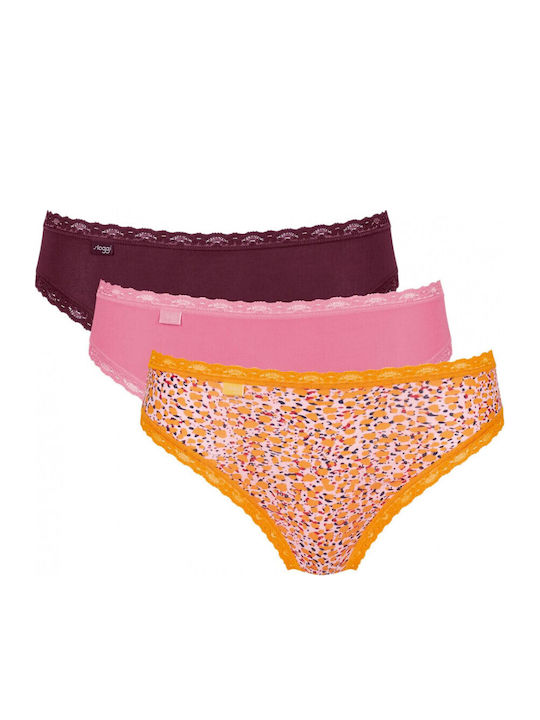24/7 Weekend Tai Βαμβακερά Women's Slip 3Pack with Lace