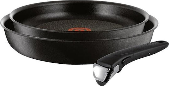 Tefal Ingenio Unlimited Σετ Τηγάνια από Αλουμίνιο Black / Silver 3τμχ Tefal Ingenio Unlimited Σετ Τηγάνια από Αλουμίνιο Black / Silver 3τμχ