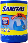 Sanitas Trash Bags Capacity 30lt with Handles Easy-Pack 50x55cm 80pcs Blue