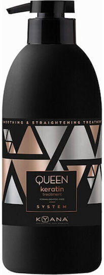 Kyana Queen Keratin Gold Treatment System Μάσκα Μαλλιών για Επανόρθωση με Κερατίνη 1000ml