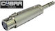 Cobra Μετατροπέας 6.3mm male σε XLR female Ασημί 1τμχ CKX-020