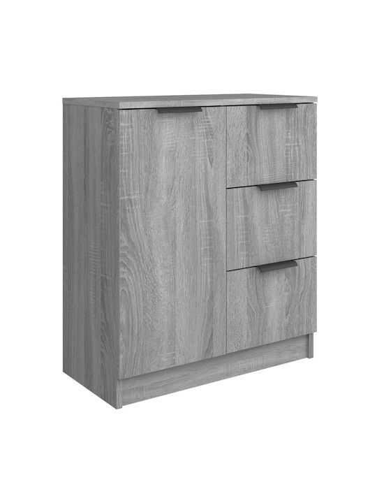 Wooden Buffet with Drawers Γκρι Sonoma L60xW30xH70cm