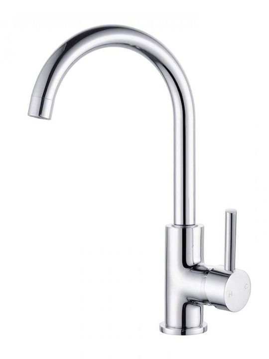 Sparke Gilda Tall Kitchen Faucet Counter Silver