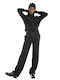 Only Women's Fabric Trousers in Straight Line Black