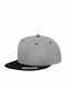 6089MT Snapback Cap Grey/Black