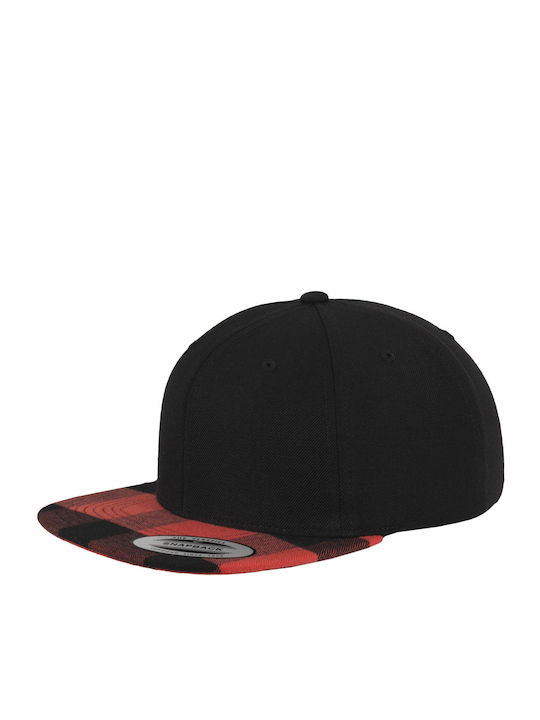 6089FP Jockey με Ίσιο Γείσο Black/Red