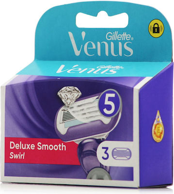 Gillette Deluxe Smooth Swirl mit 3Stück