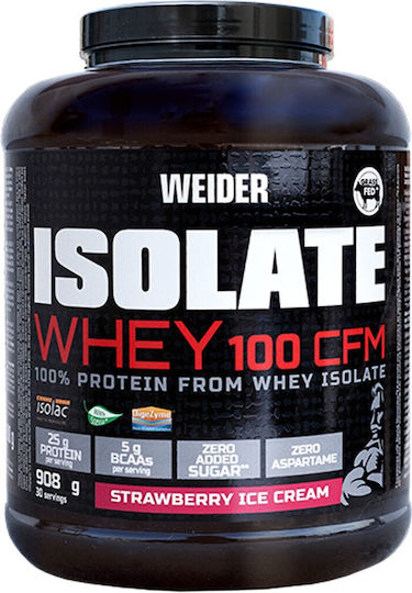 Weider Isolate Whey 100 CFM Protein Whey with Flavor Strawberry 908gr