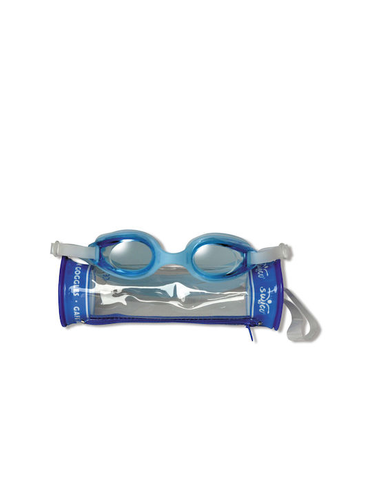 CHILDREN'S SWIMMING GOGGLES BUBBLE BLUE