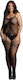 Le Désir Plus Size Ολόσωμο Καλσόν Διχτυωτό Fishnet & Lace Suspender Bodystocking Μαύρο