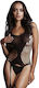 Le Désir Ολόσωμο Καλσόν Διχτυωτό Fence Suspender Bodystocking Μαύρο
