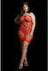 Le Désir Sexy Kleid Stern-Strass-Kleid Rotes