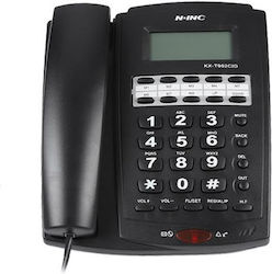 KX-T992CID Ενσύρματο Τηλέφωνο Γραφείου Μαύρο