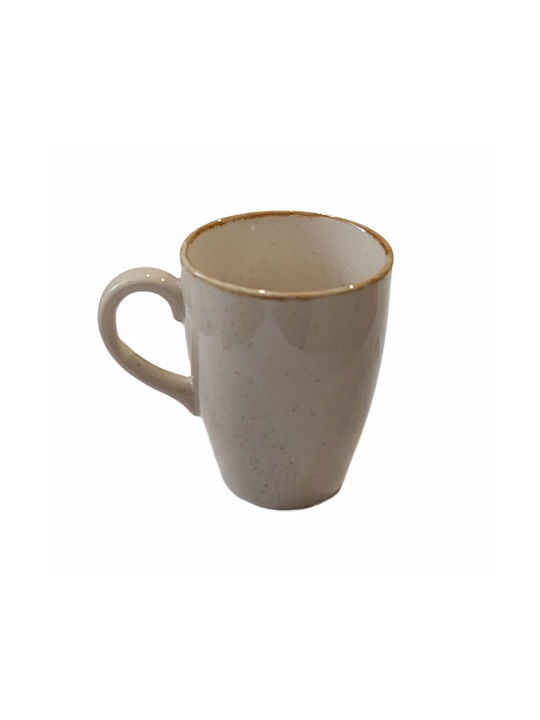 Max Home Mood Lima Tasse aus Porzellan Beige 350ml 1Stück