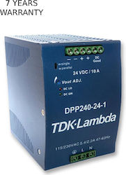 TDK-Lambda Sursă de Alimentare pe Șină DIN cu Ieșire 24V și Putere 240W