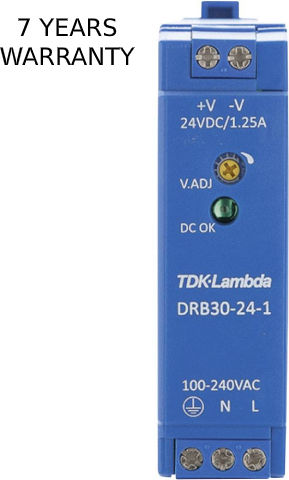 TDK-Lambda Sursă de Alimentare pe Șină DIN cu Ieșire 24V și Putere 30W