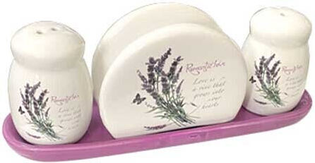 AGC Salt and Pepper Set Ceramic with Stand 3pcs