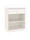 Floor Solid Wood Shelf White 60x34x75cm