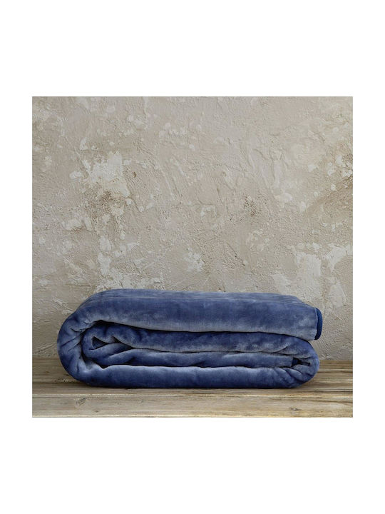 Nima Kids Velvet Blanket Coperta 160x220cm Navy Blue